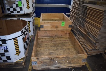 Lot of (3) Heavy Duty Wood Crates, 42\