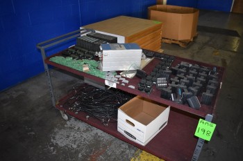 Cart w/ Electrical parts, (2) Solcom RVS-DX Digital Reduced Voltage starters