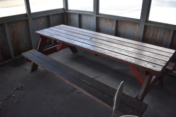 (2) Wood Picnic Tables