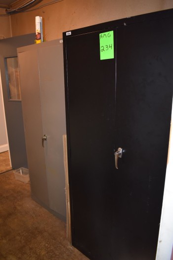 (2) Metal Storage Cabinets
