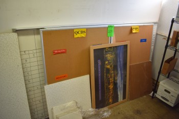 Lot of Cork & White wall boards