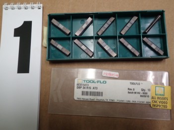10-pack of Tool-Flo DBP 34 R15 AT3 Indexable Carbide Inserts, Gr K2 USA Made NOS
