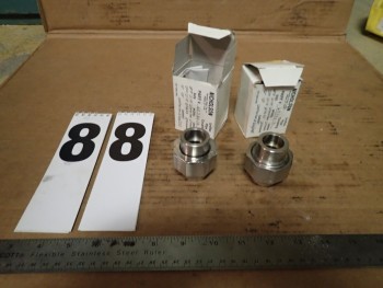 2 pc Nicholson Uniflex 316 SS Socket Weld 1/2\
