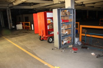 Fire wagon, 2 cabinet, locker misc. stand