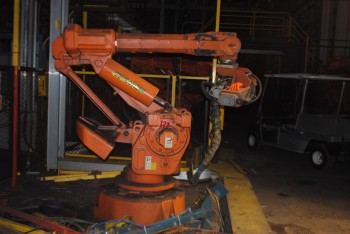 ABB IRB 6400 Industrial Robot with Welder