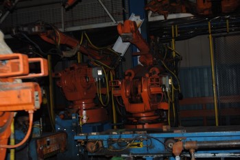 8 Count of -- ABB IRB 6400 Industrial Robots with Welder