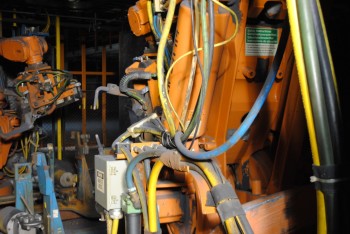 8 Count of -- ABB IRB 6400 Industrial Robots with Welder