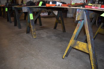 Set of Steel Saw Horses, 5\'x 33\