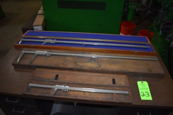Lot of (3) Brown & Sharpe, Kanon, DSE Vernier Calipers