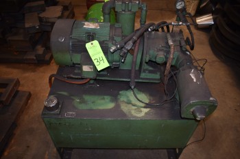 Hydraulic Pump & Tank, 5 HP, 1160 RPM, 230/460/3/60