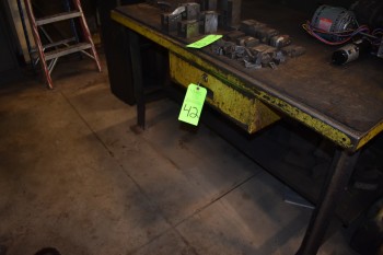 Metal Table w/ Wood top 5'x 3'x 34
