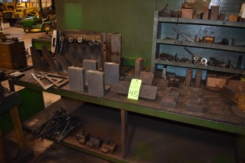 Lot of Steel, various sized Angle Plates, Bar Fixtures