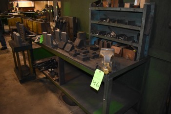 Steel Table w/ Vise, 7\'x 28\