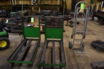 Dolly w/ (2) Steel Push Carts