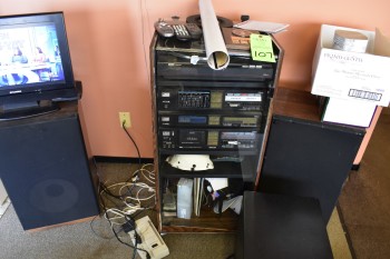 Sterco Rack w/ Turn Table & Speakers