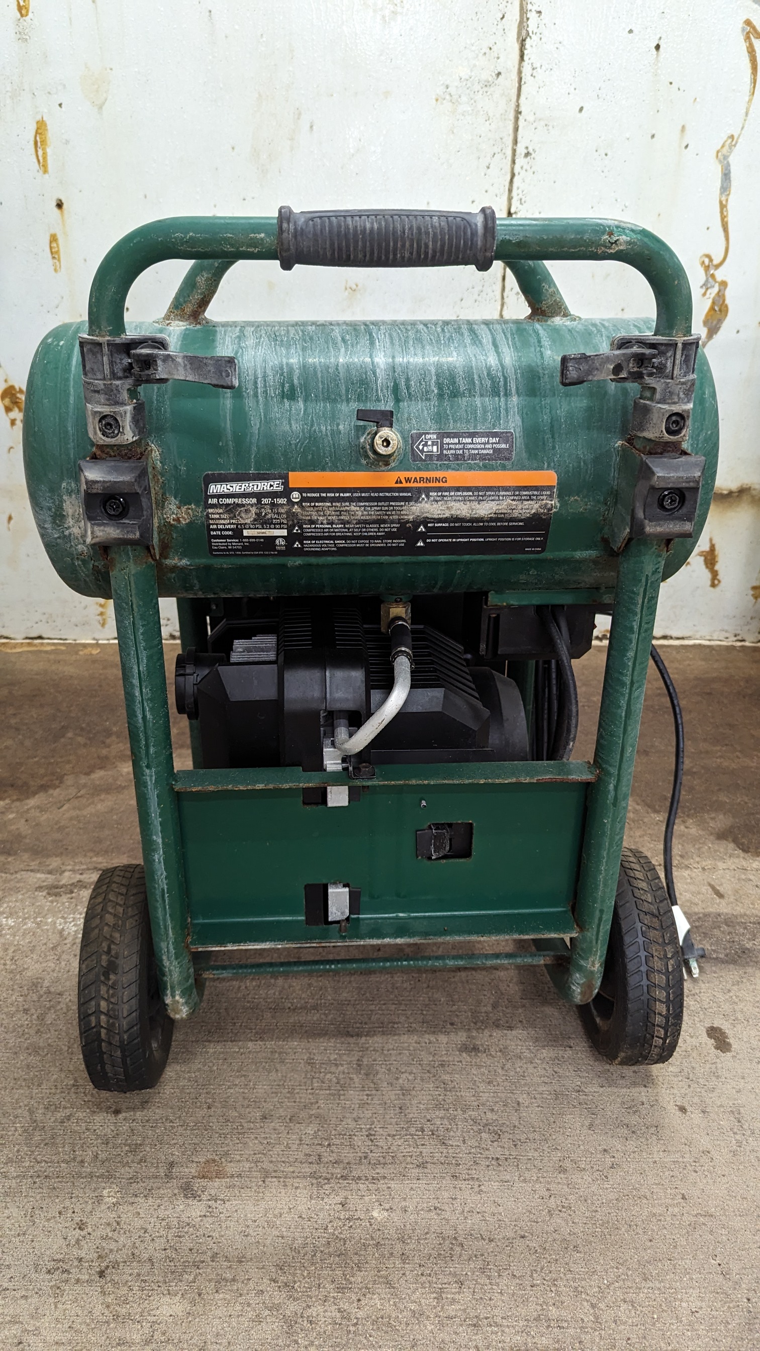 2022 MASTERFORCE 2701502 5 GALLON AIR COMPRESSOR