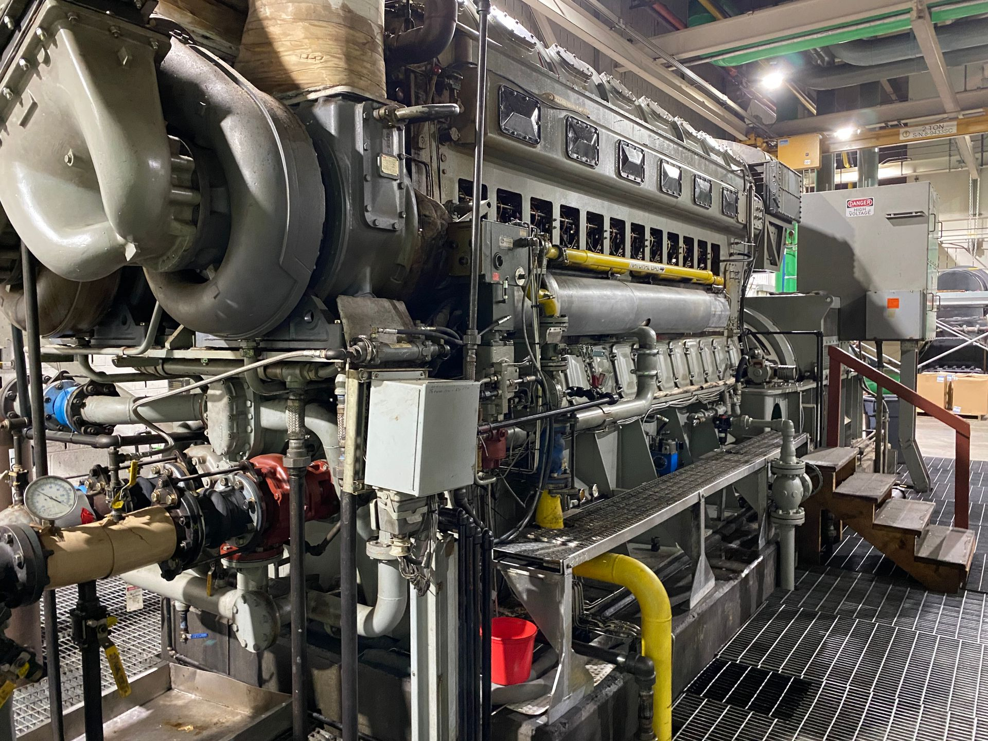 2000 3.2MW Fairbanks Enviro 38ETDD1/8 Turbocharged Dual Fuel Engine