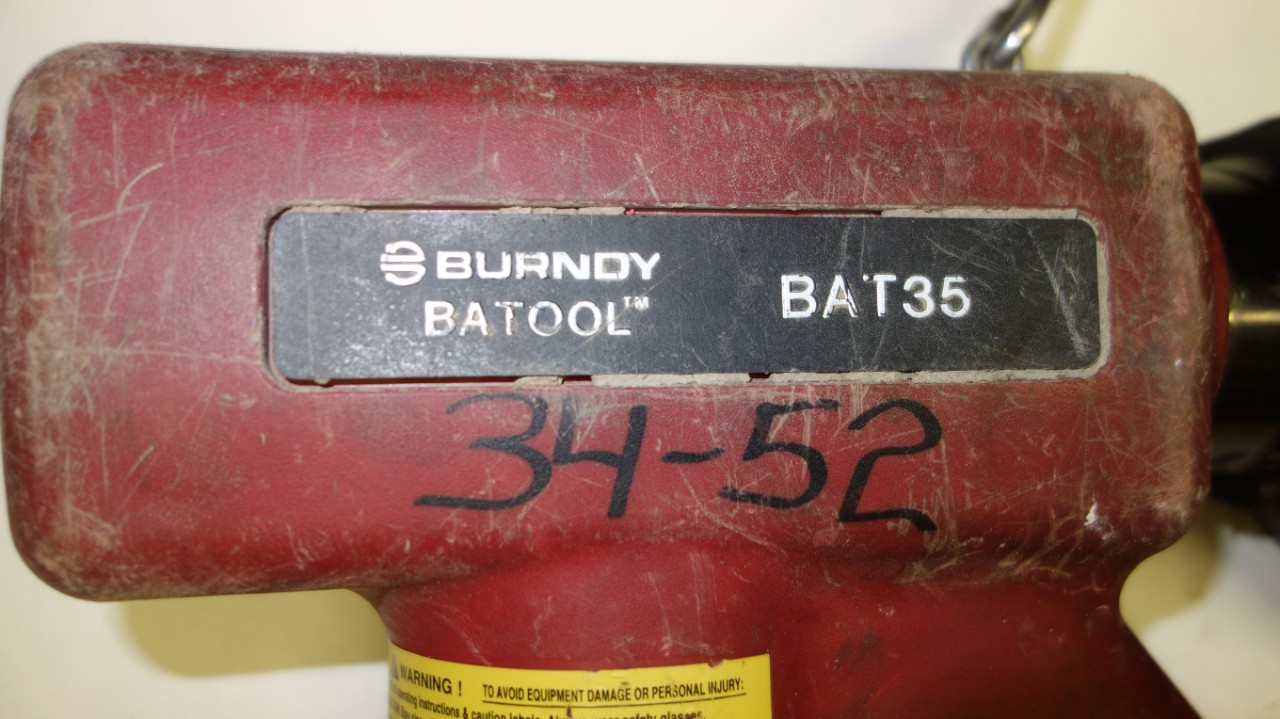 BURNDY BAT35 BATTERY OPERATED HYDRAULIC CRIMPING TOOL For Sale | Aucto