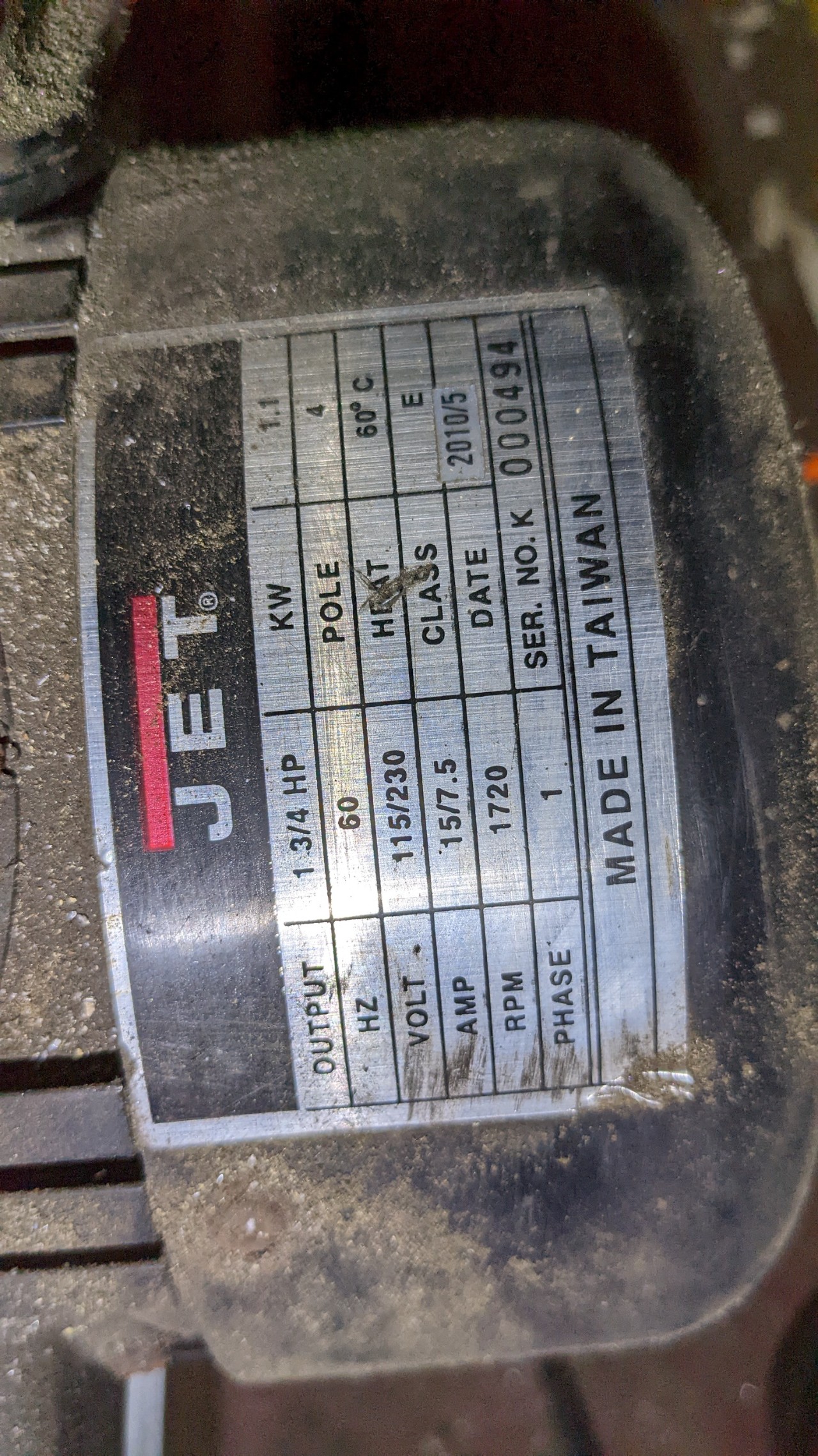 Jet 18" Metal/Wood cutting band saw model number VBS18MW motor 13/4HP