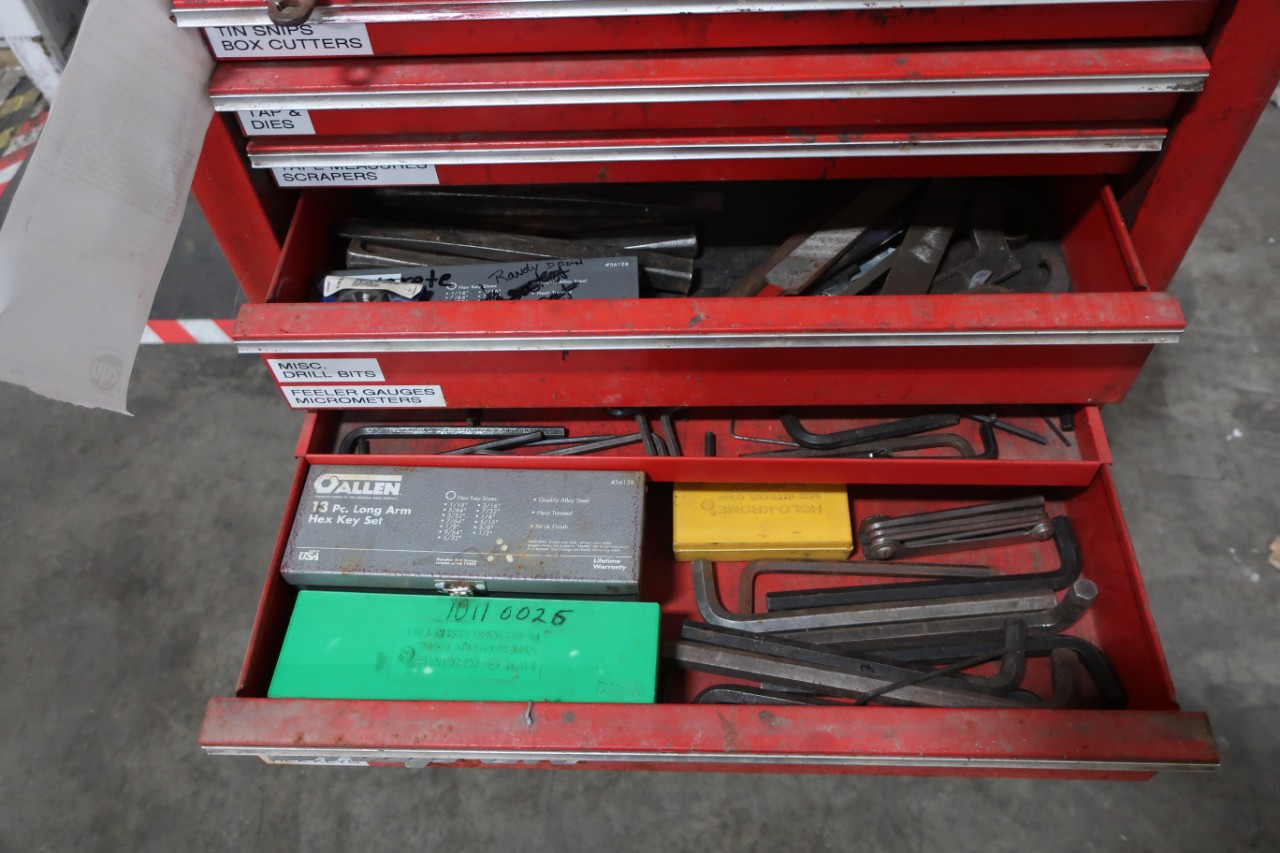 6 DRAWER SNAP ON TOOL BOX AND ASSORTED TOOLS For Sale | Aucto