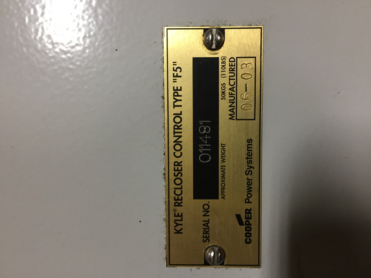 Kyle Recloser Control Type F5