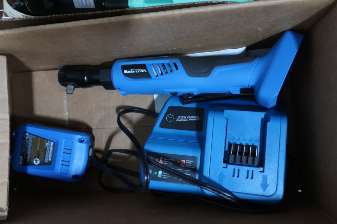 2 PALLETS OF ASSORTED POWER TOOLS, PARTS & ACCESSORIES