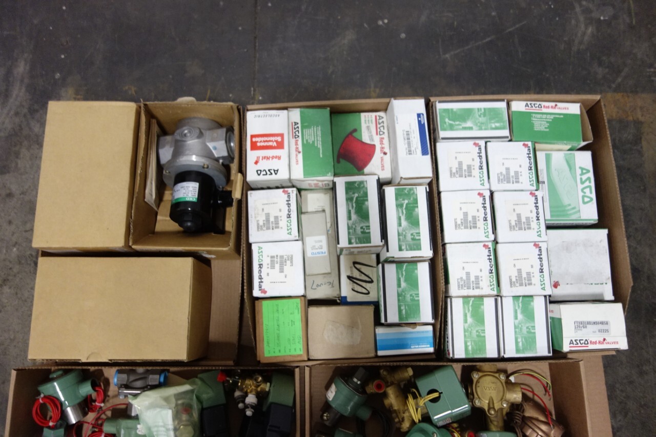 PALLET OF ASSORTED SOLENOID VALVES