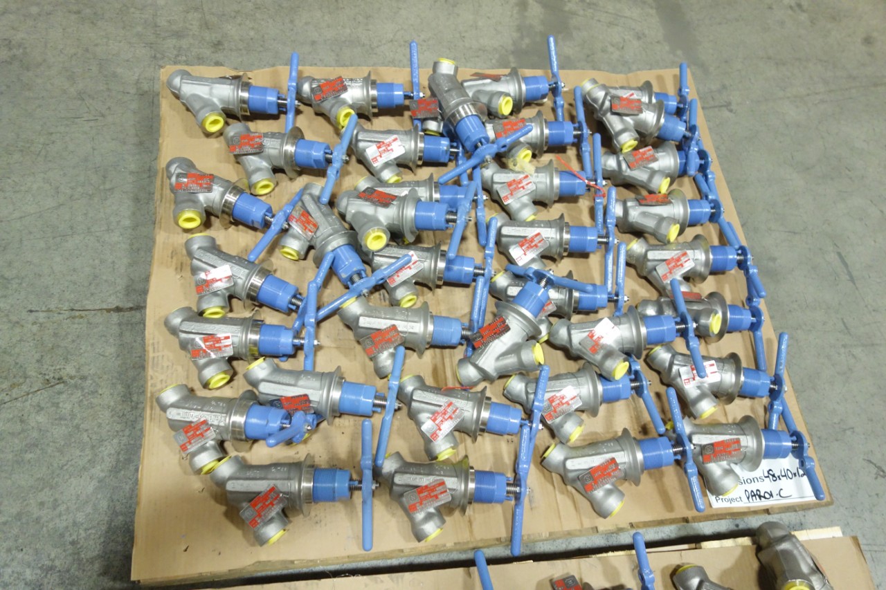 2 PALLETS OF KEROTEST WS D 9945 MANUAL STAINLESS SOCKET WELD GLOBE VALVES