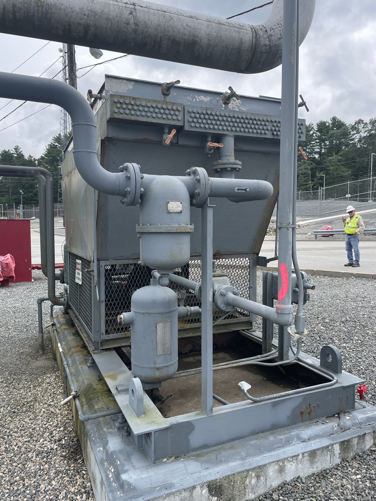 QTY 2 1970 AirXChangers Inc BoilOff Gas Compressors and FinFan Cooler