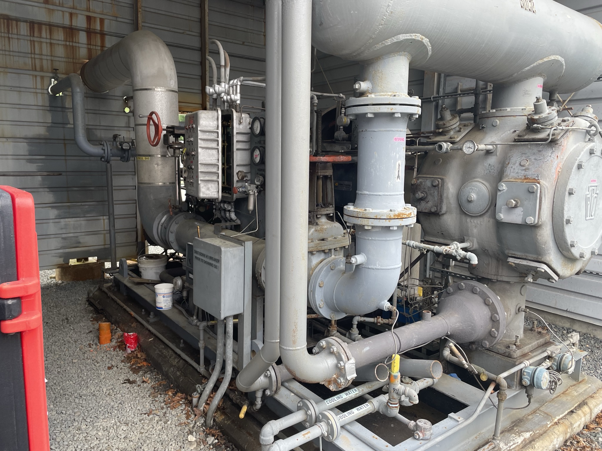 QTY 2 1970 AirXChangers Inc BoilOff Gas Compressors and FinFan Cooler