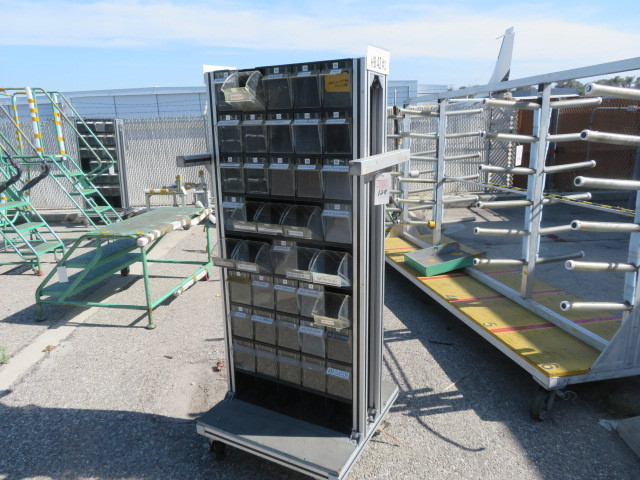Aluminum Parts Storage Racks on Wheels For Sale | Aucto