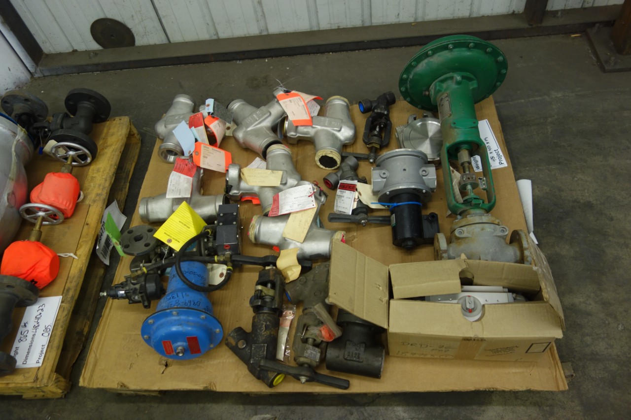 6 PALLETS OF ASSORTED VALVES AND VALVE PARTS For Sale | Aucto